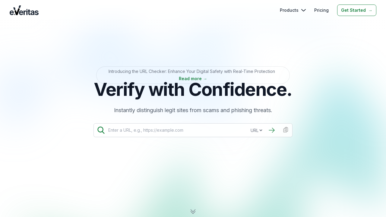 Screenshot of www.emailveritas.com