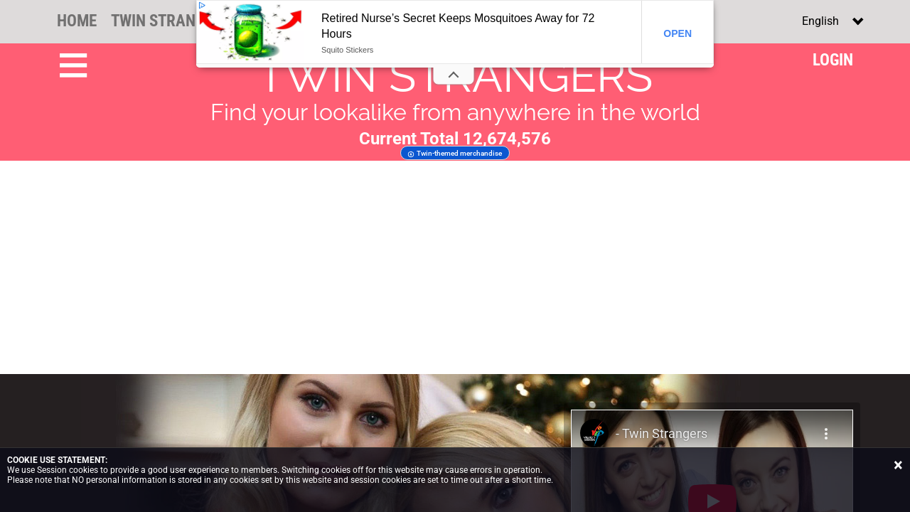 Screenshot of twinstrangers.net