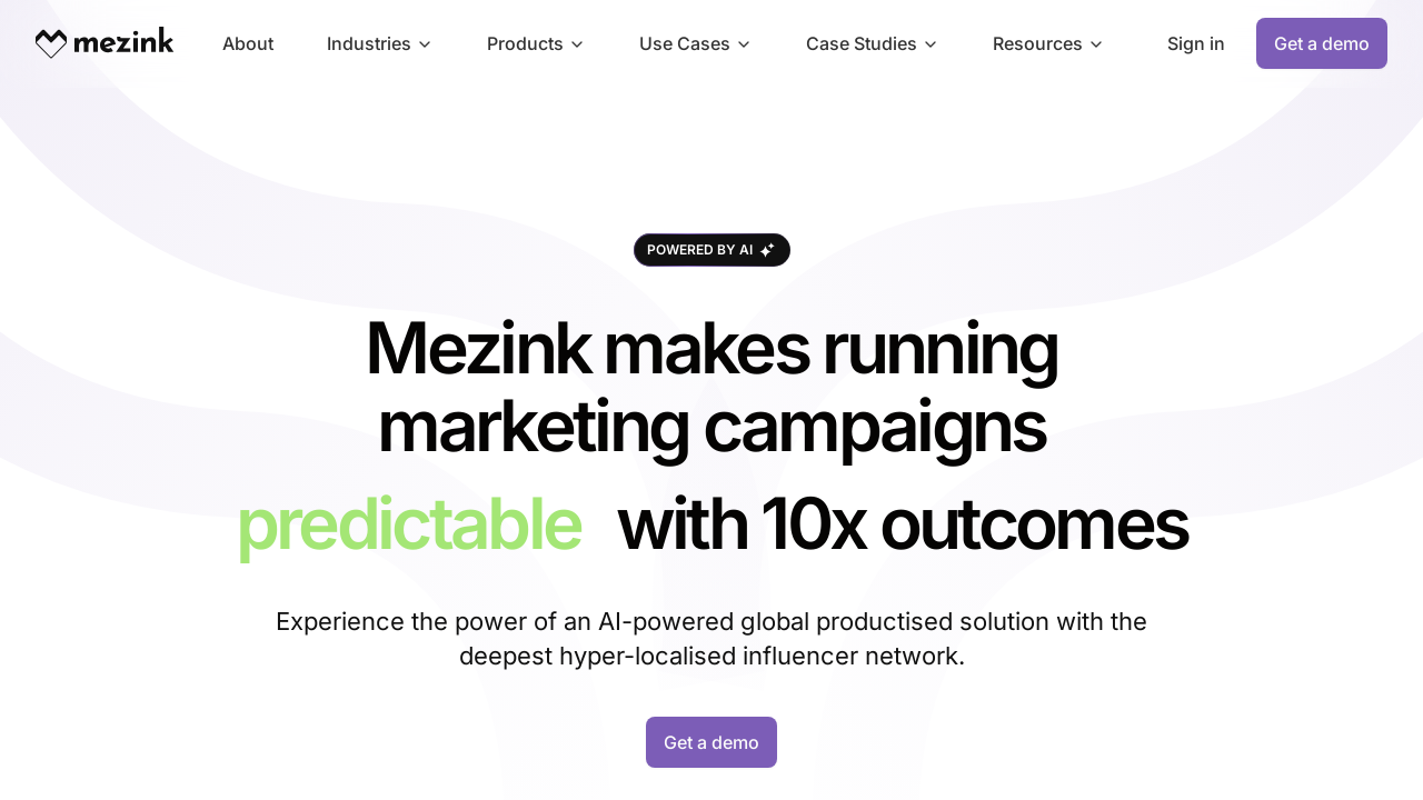 Screenshot of mez.ink
