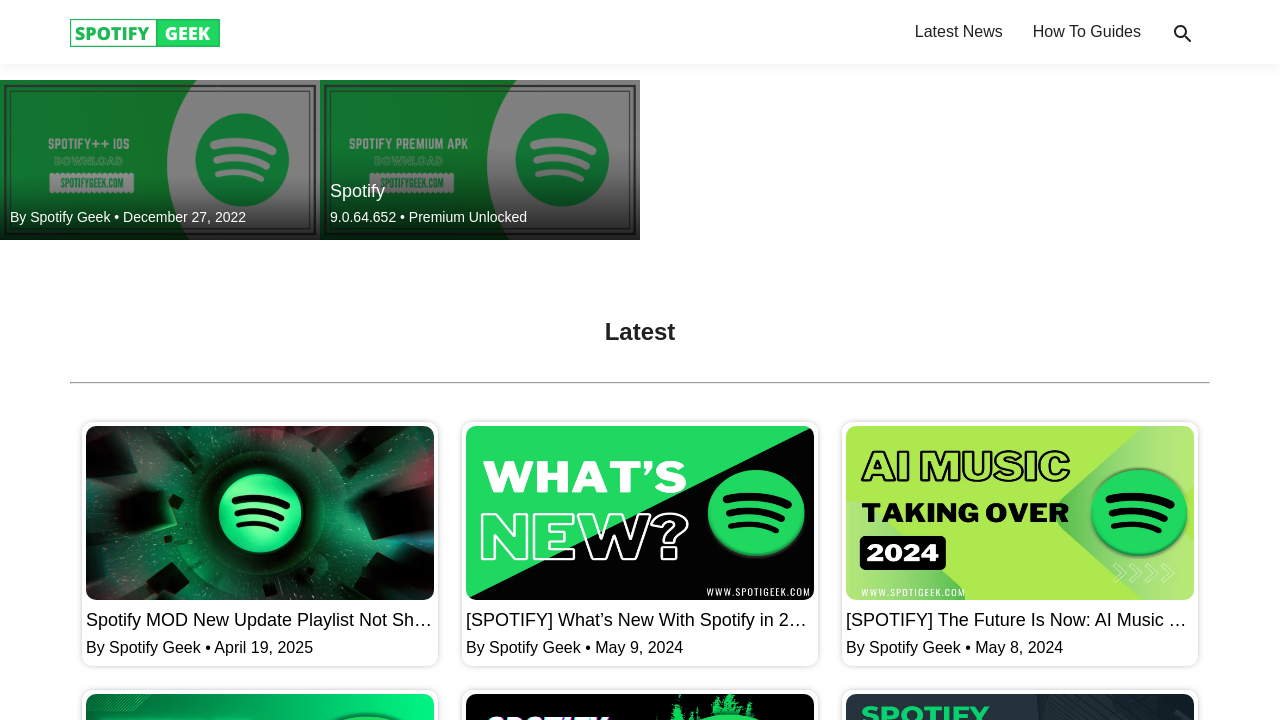 Screenshot of spotigeek.com