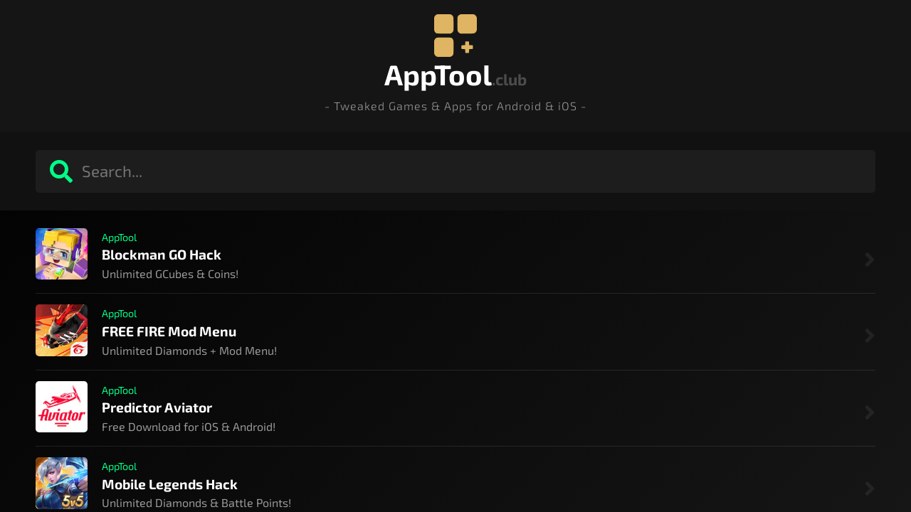 Screenshot of apptool.club