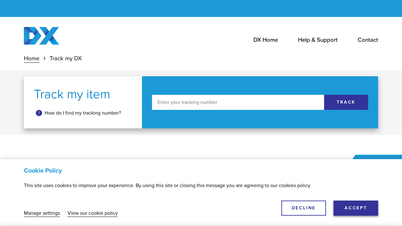 Screenshot of mydx.uk