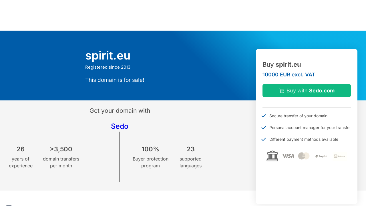 Screenshot of spirit.eu
