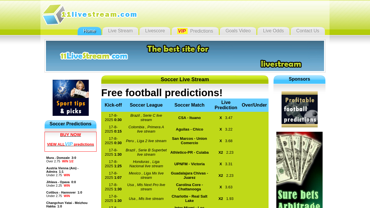Screenshot of 11livestream.com