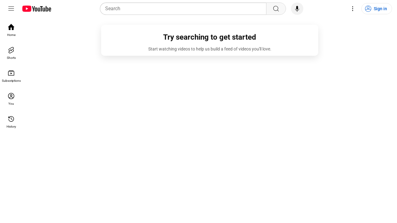 Screenshot of youtube.com