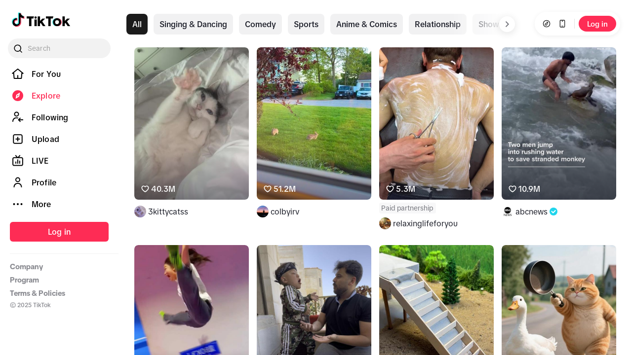 Screenshot of vm.tiktok.com