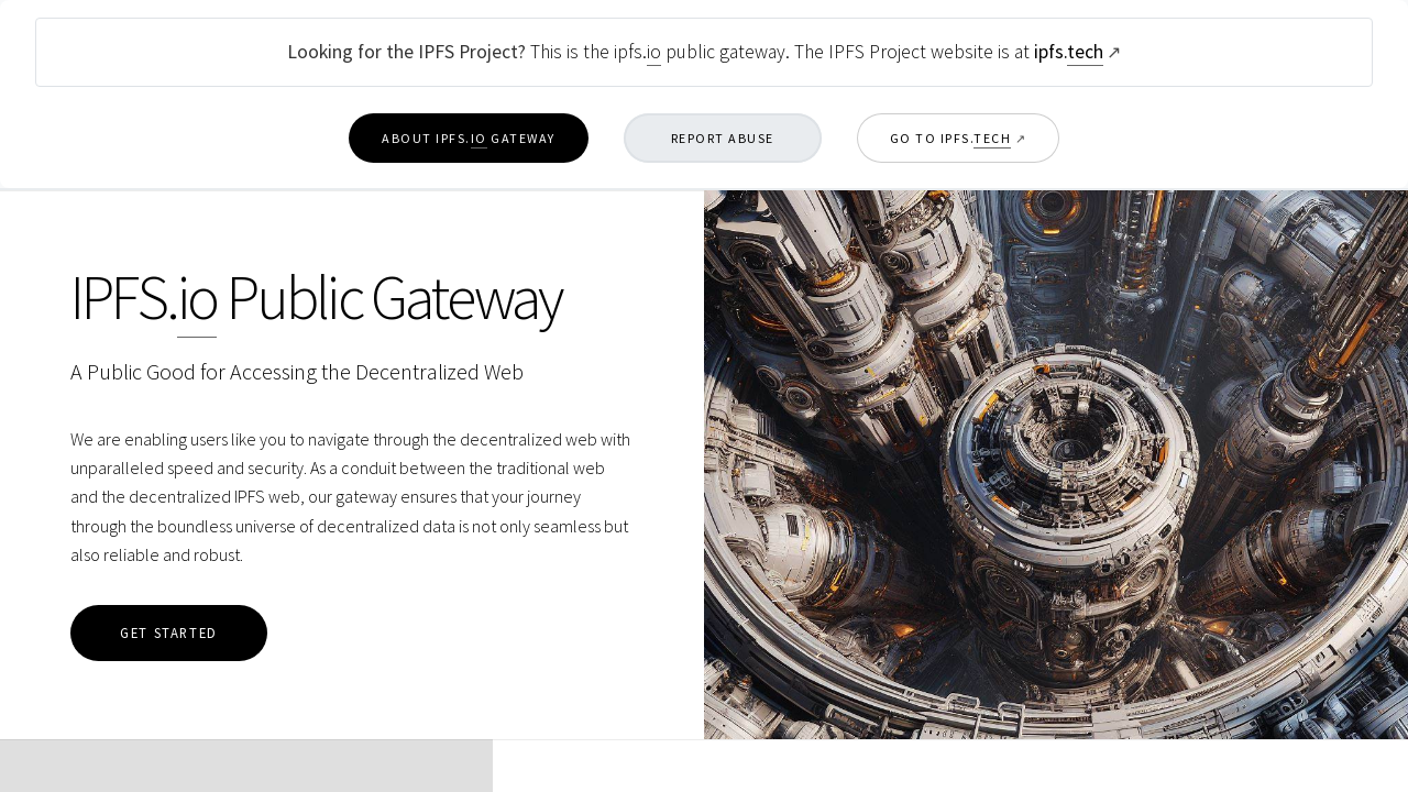 Screenshot of ipfs.io