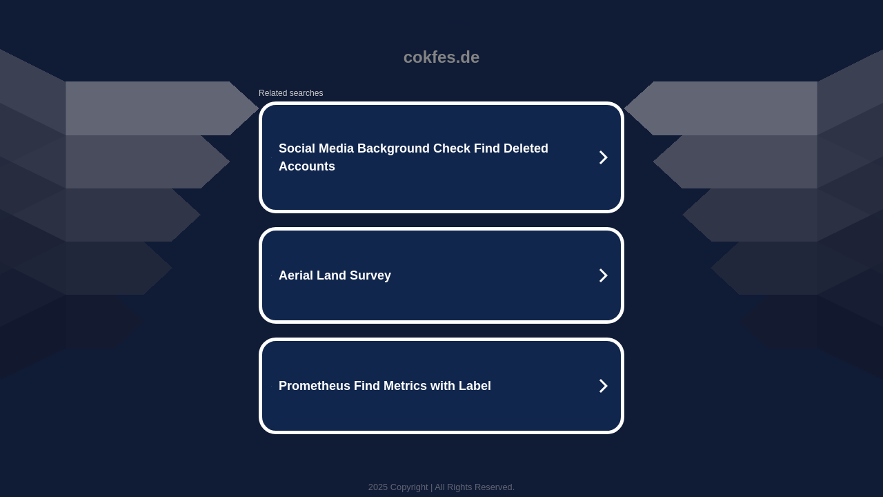 Screenshot of cokfes.de