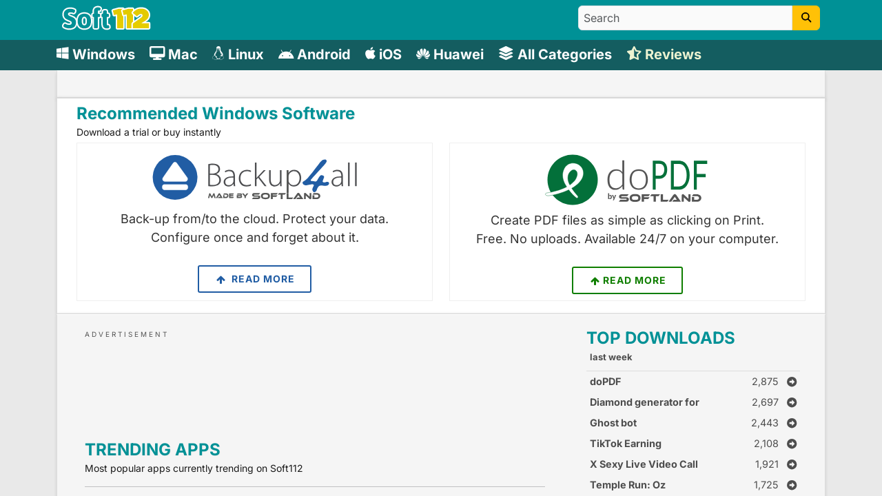 Screenshot of soft112.com