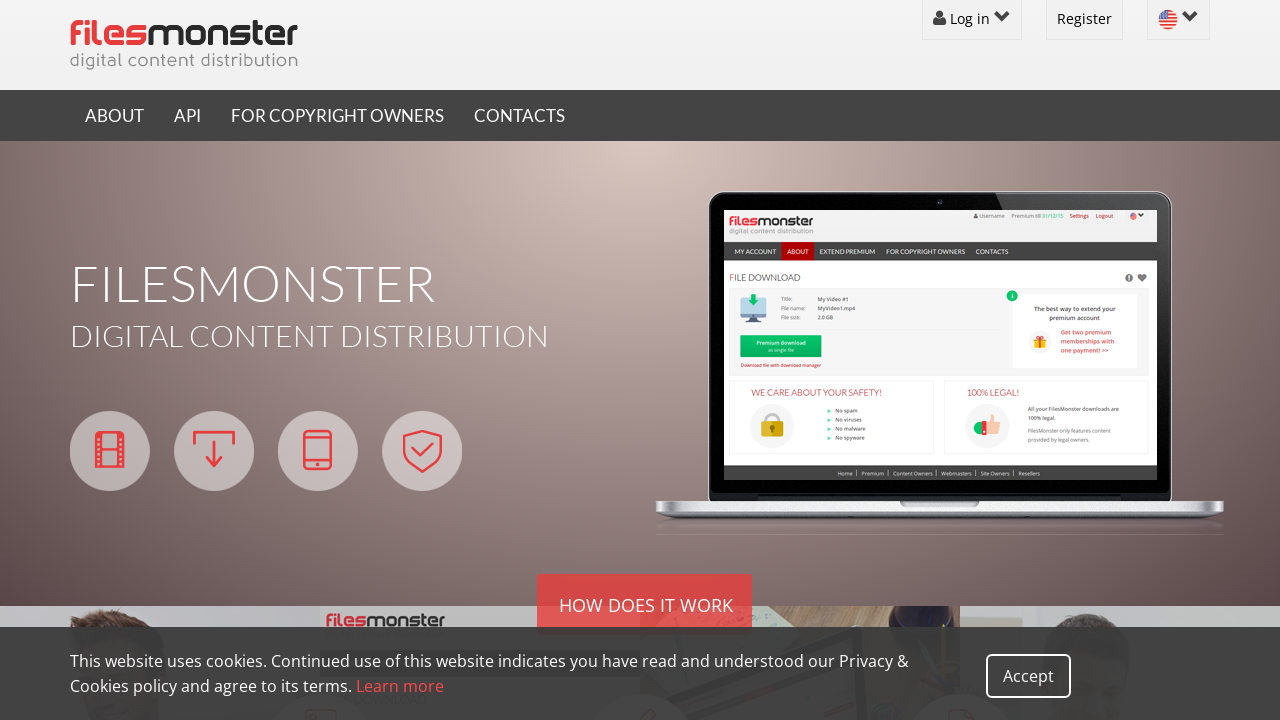 Screenshot of filesmonster.com