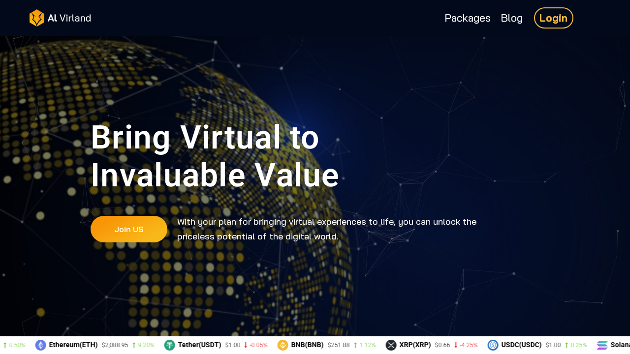 Screenshot of alvirland.com