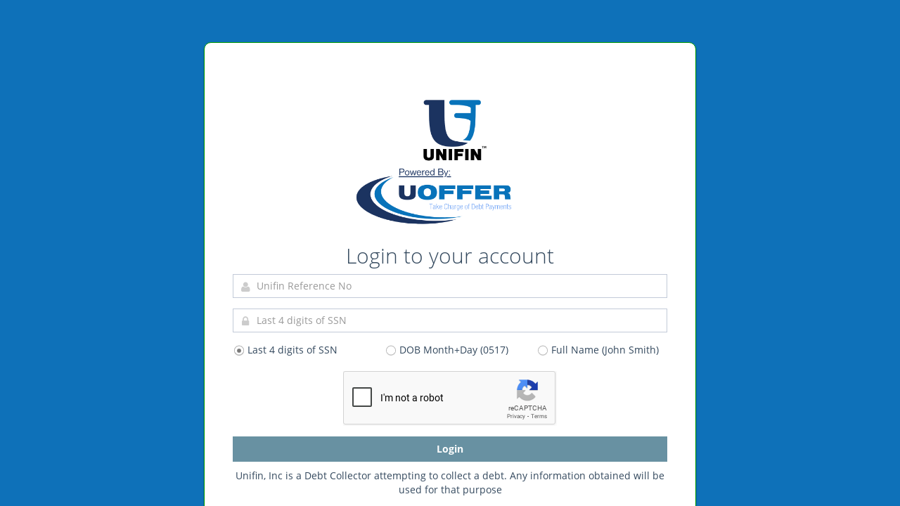 Screenshot of uoffer.unifinrs.com