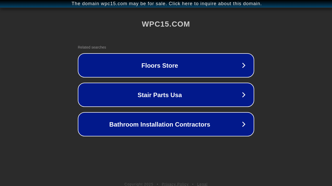 Screenshot of wpc15.com