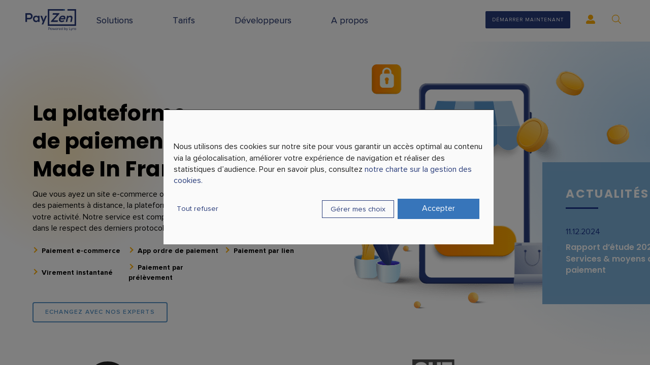 Screenshot of payzen.eu