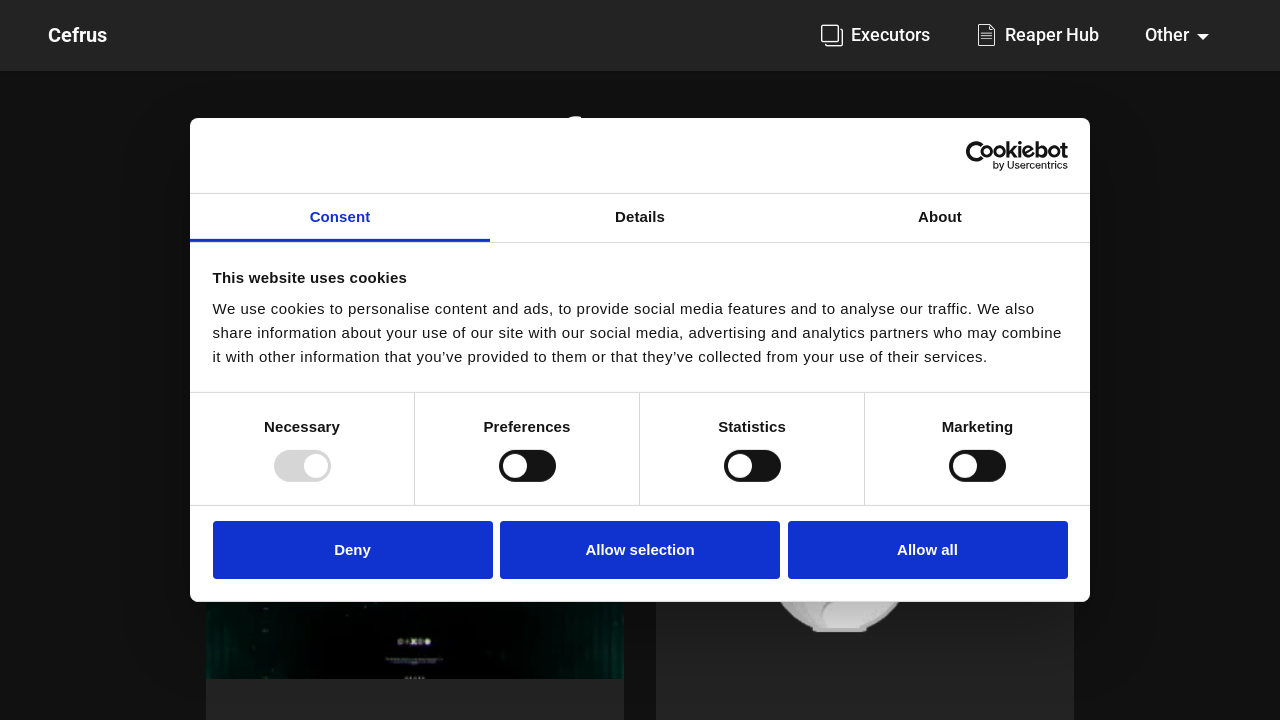 Screenshot of cefrus.xyz