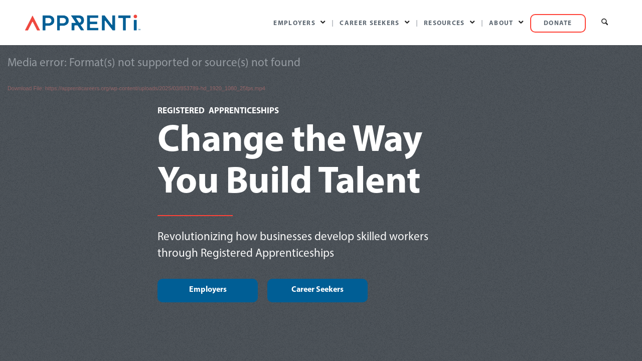 Screenshot of apprenticareers.org
