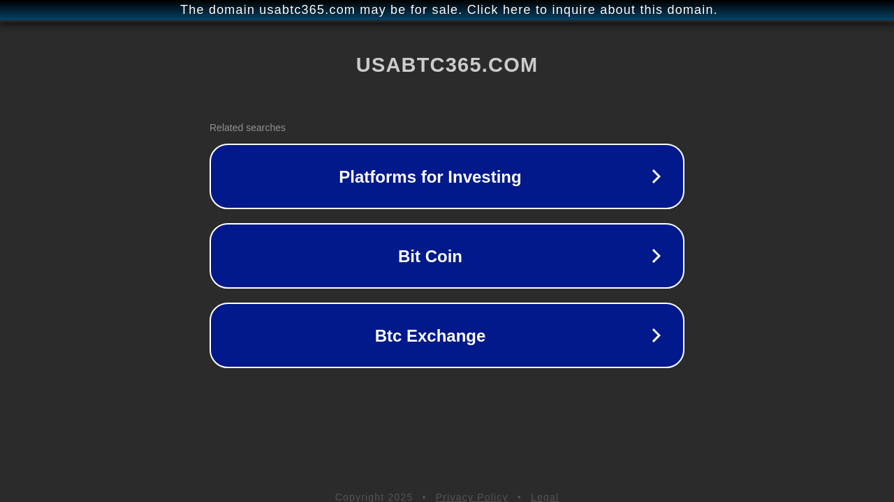 Screenshot of usabtc365.com