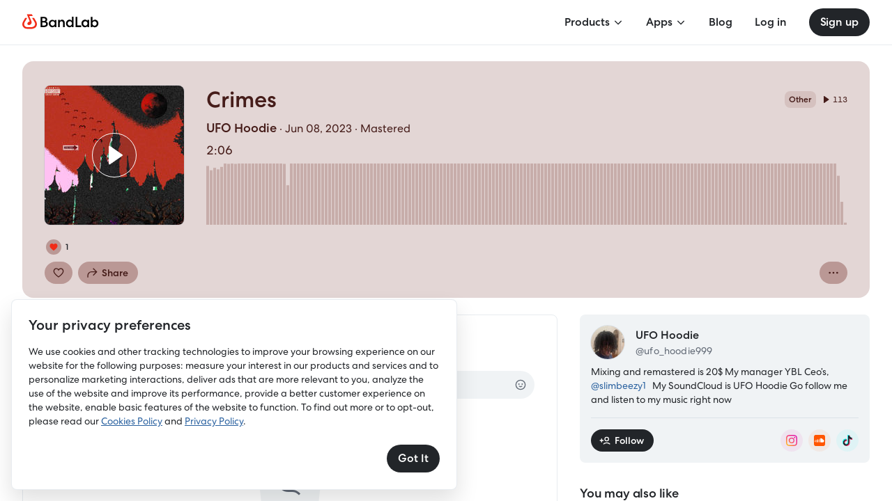 Screenshot of www.bandlab.com