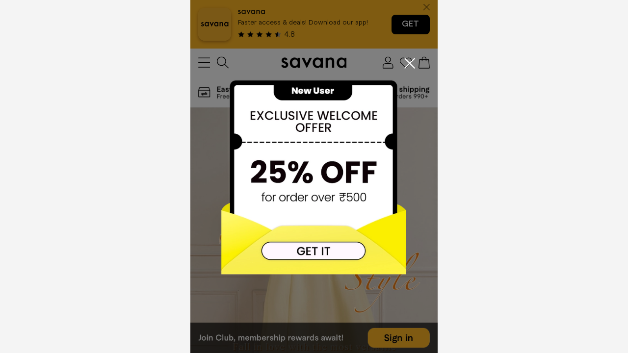 Screenshot of savana.com