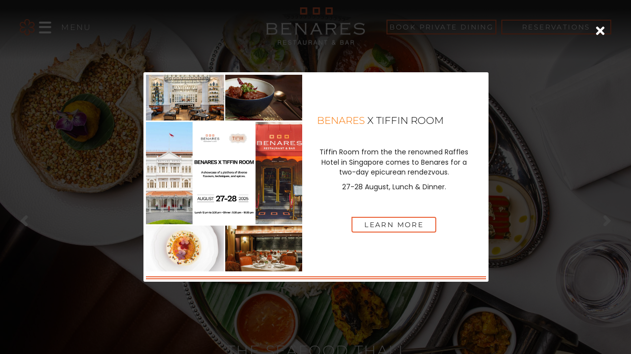 Screenshot of benaresrestaurant.com