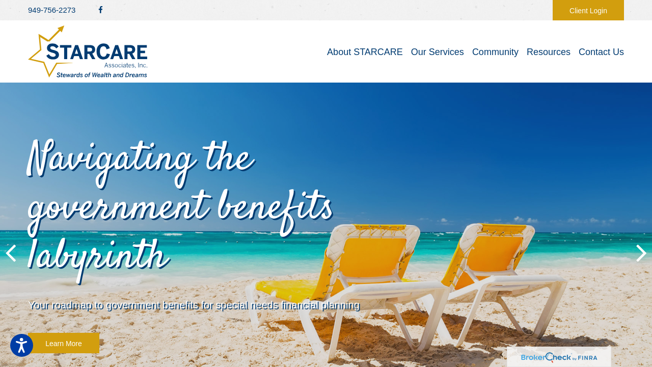 Screenshot of www.starcare.net