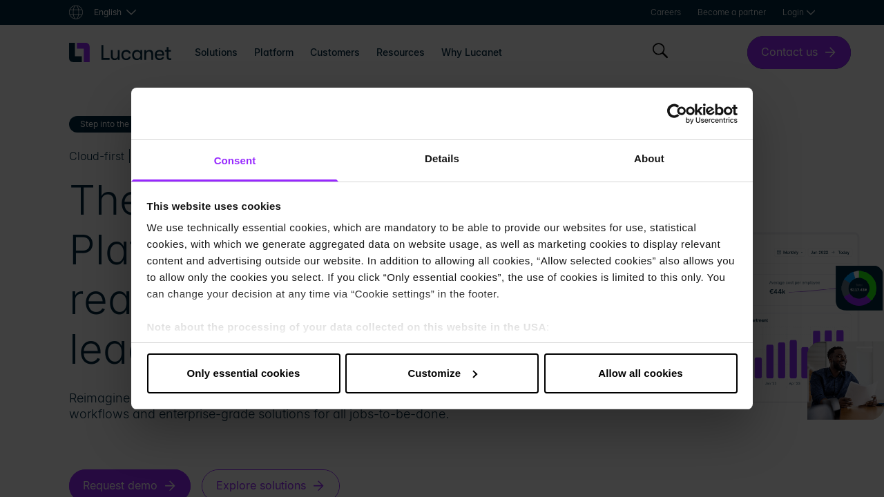 Screenshot of lucanet.com