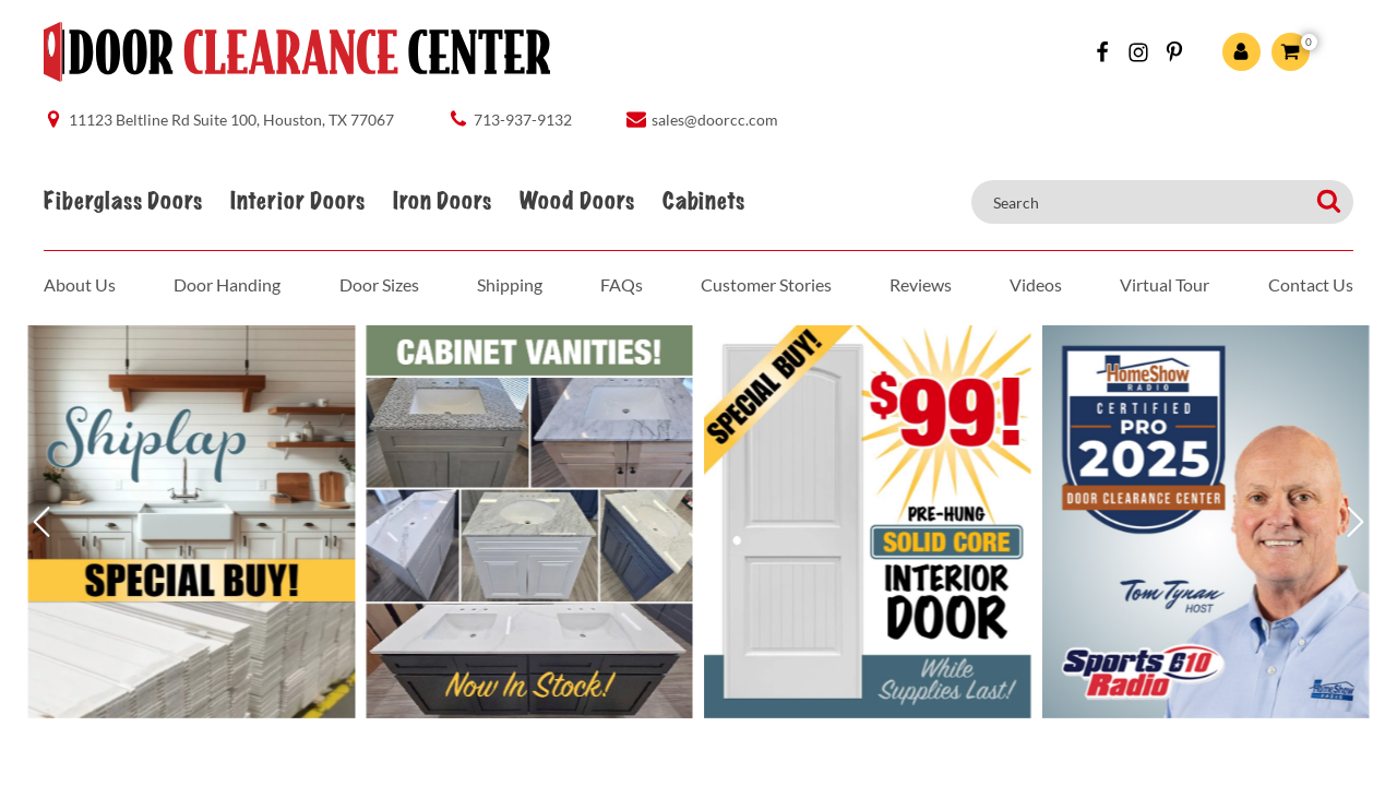 Screenshot of doorclearancecenter.com