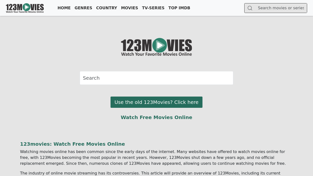Screenshot of 0123movie.net