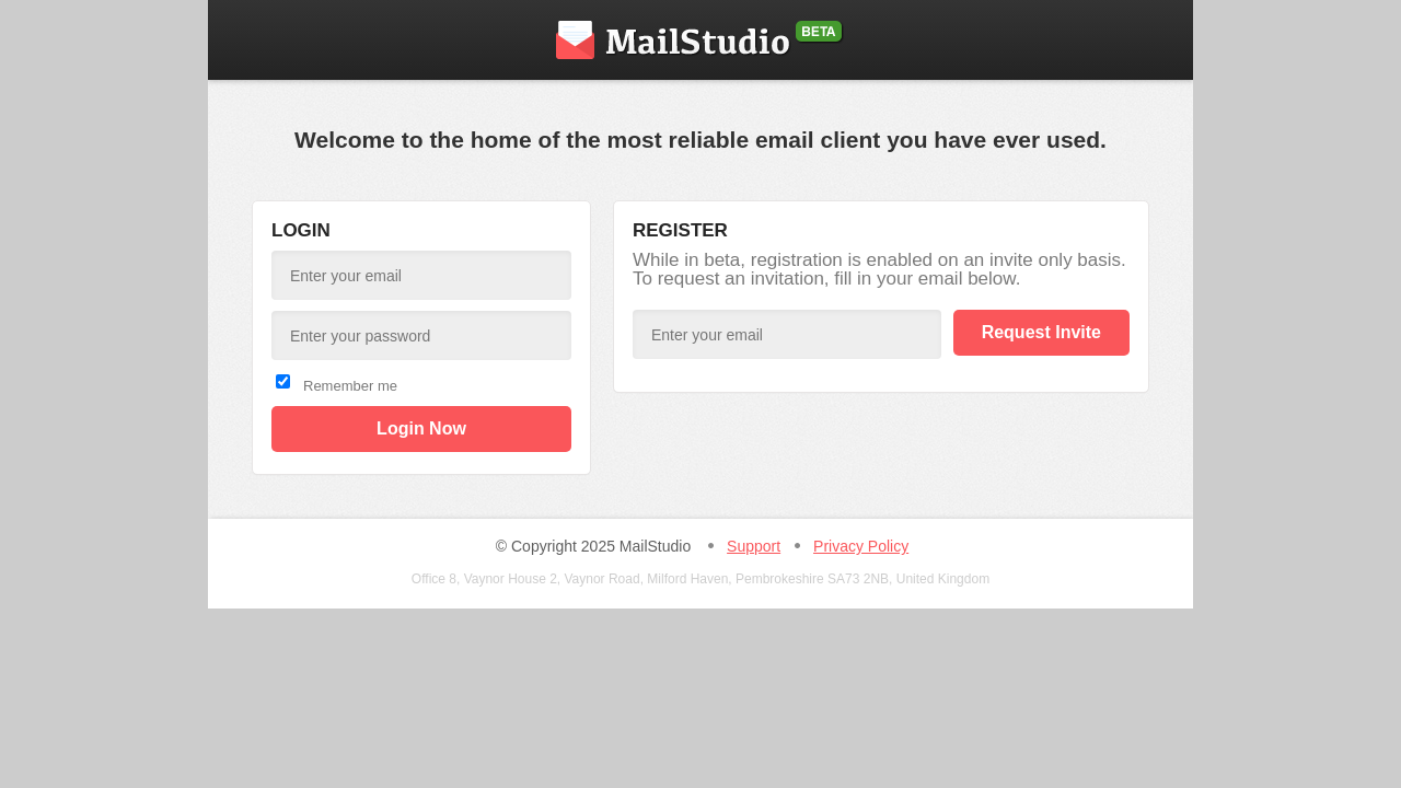 Screenshot of mailstudio.org