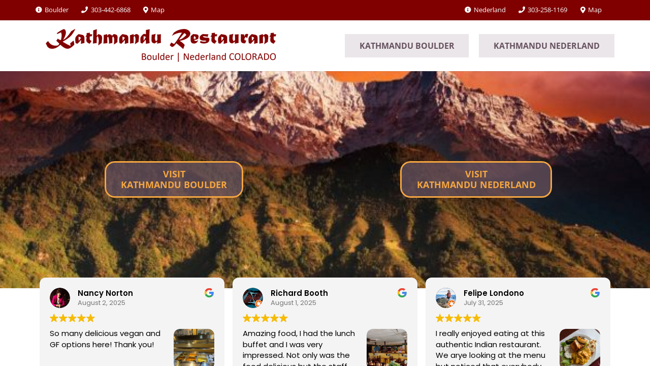 Screenshot of kathmandurestaurant.us