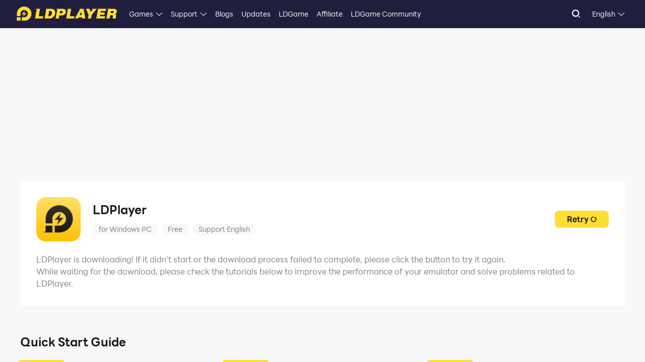 Screenshot of www.ldplayer.net