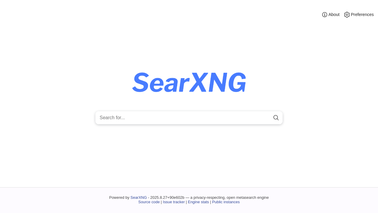 Screenshot of searx.cc