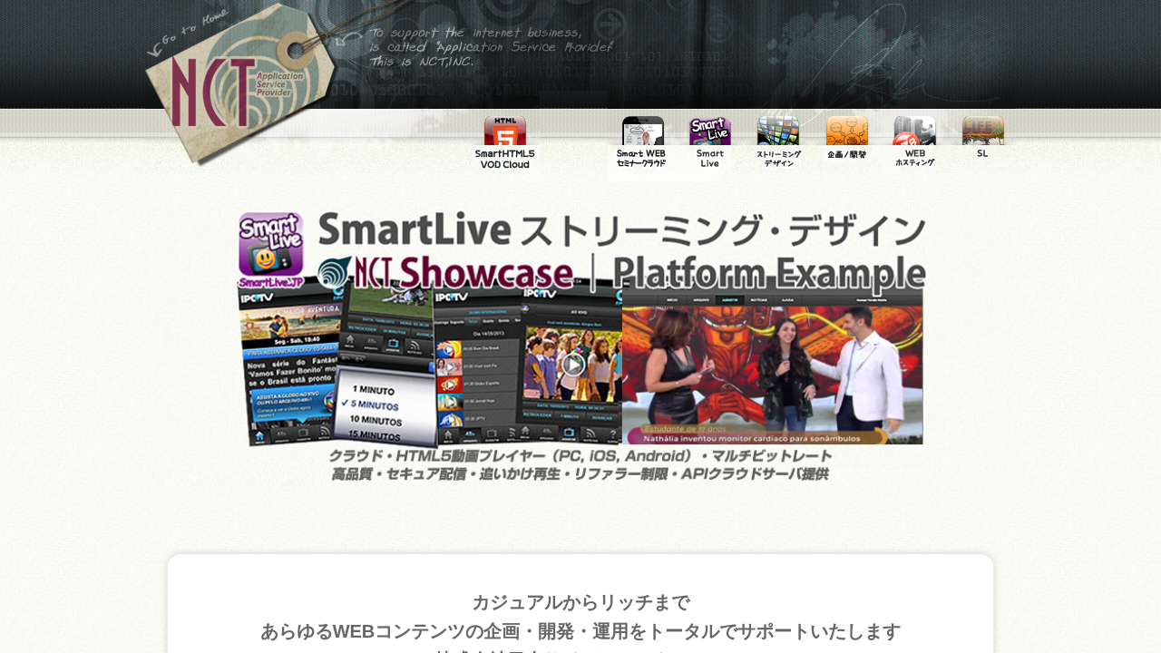 Screenshot of www.nct.co.jp