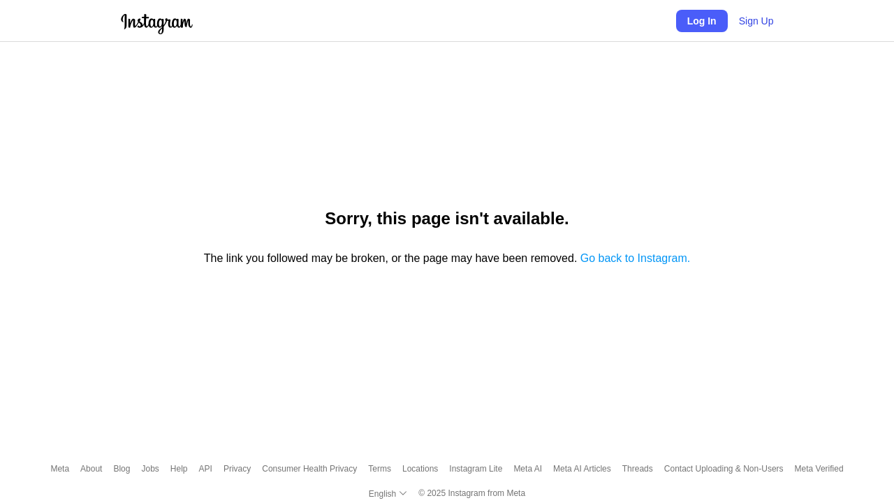 Screenshot of www.instagram.com