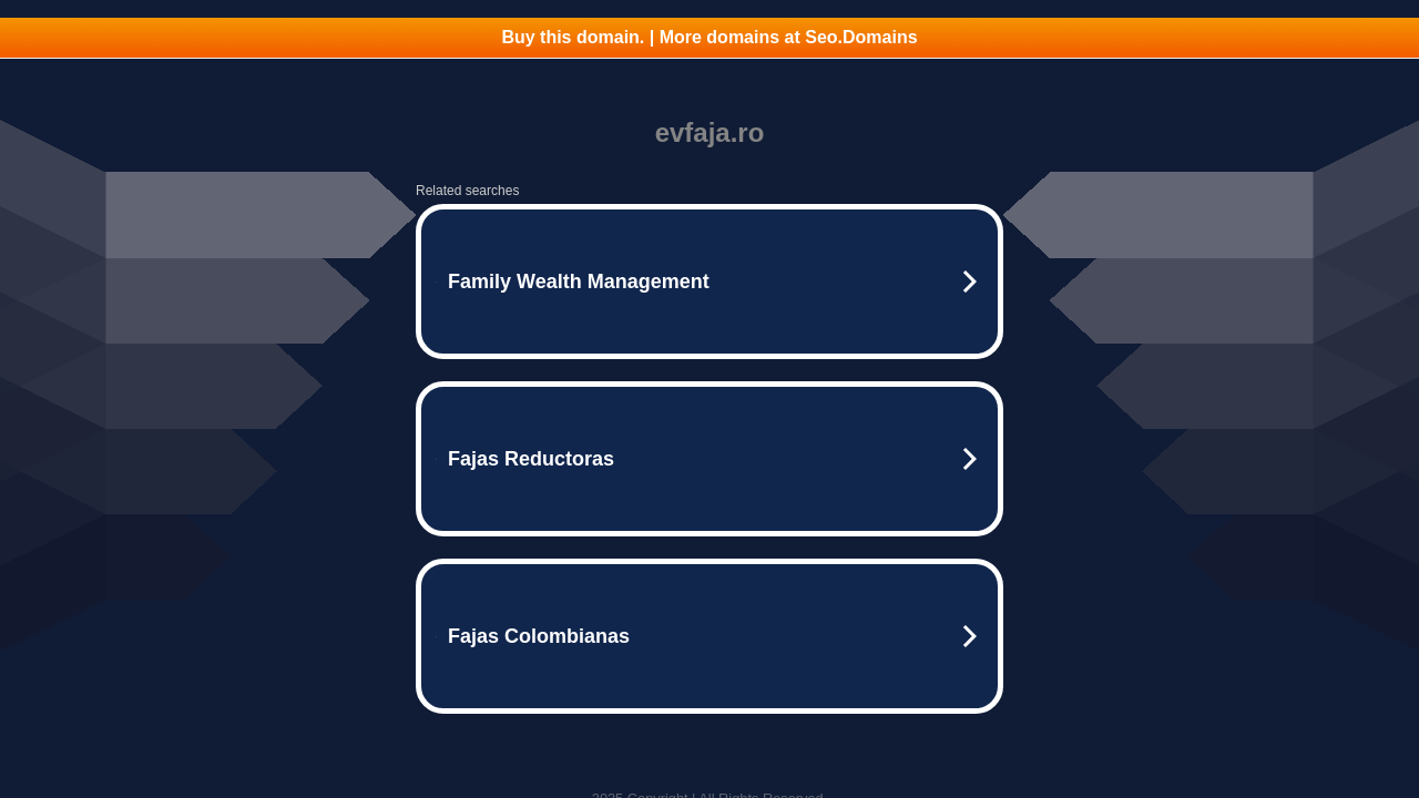 Screenshot of evfaja.ro