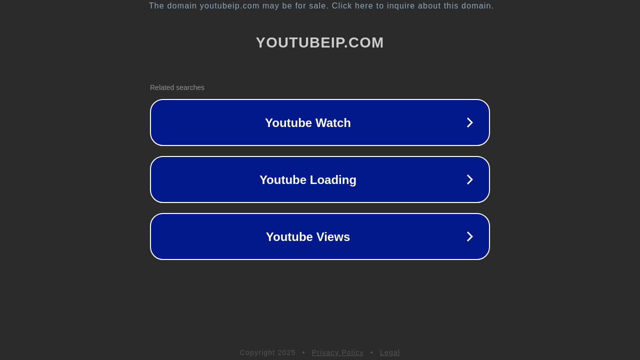 Screenshot of ww25.youtubeip.com