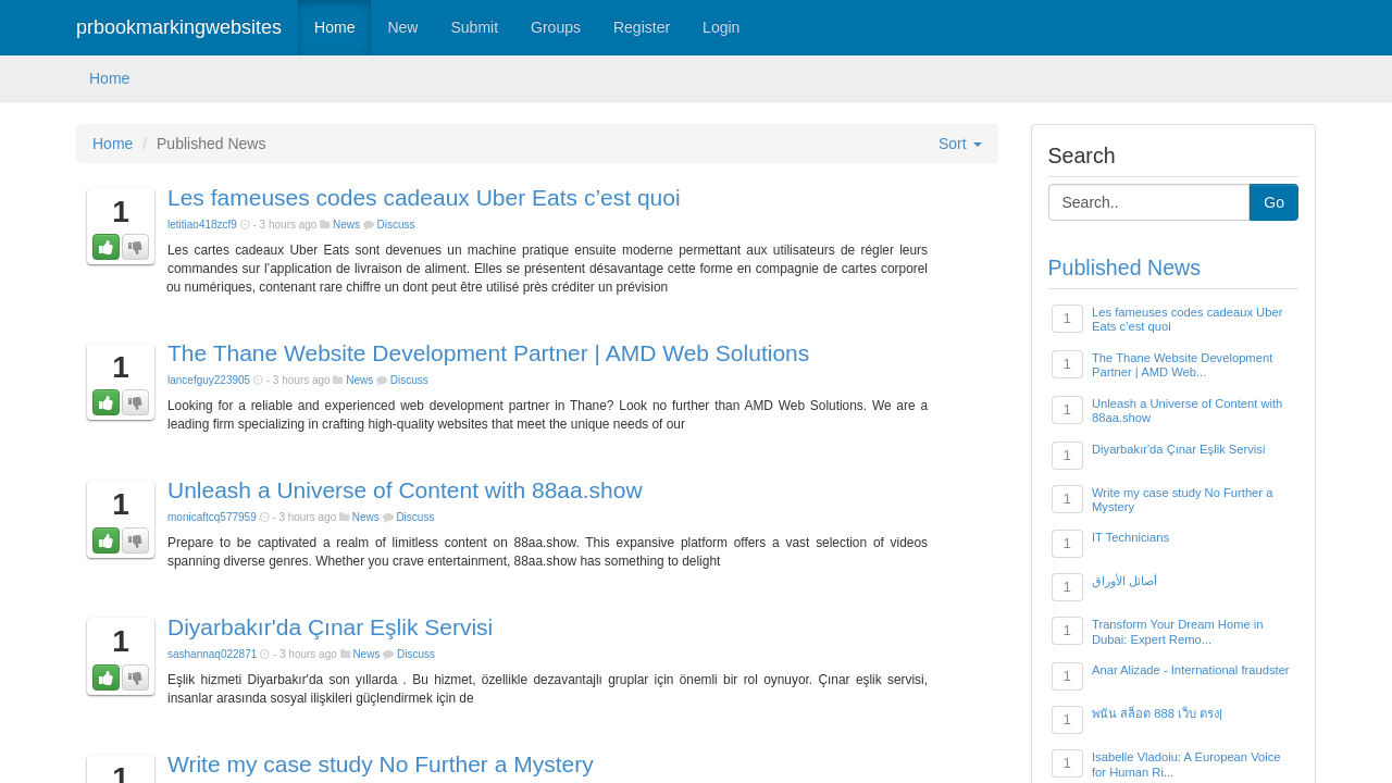 Screenshot of prbookmarkingwebsites.com