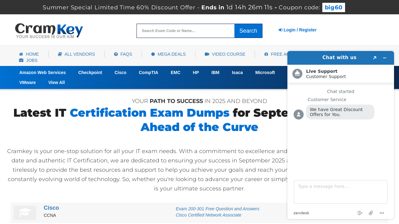 Screenshot of cramkey.com