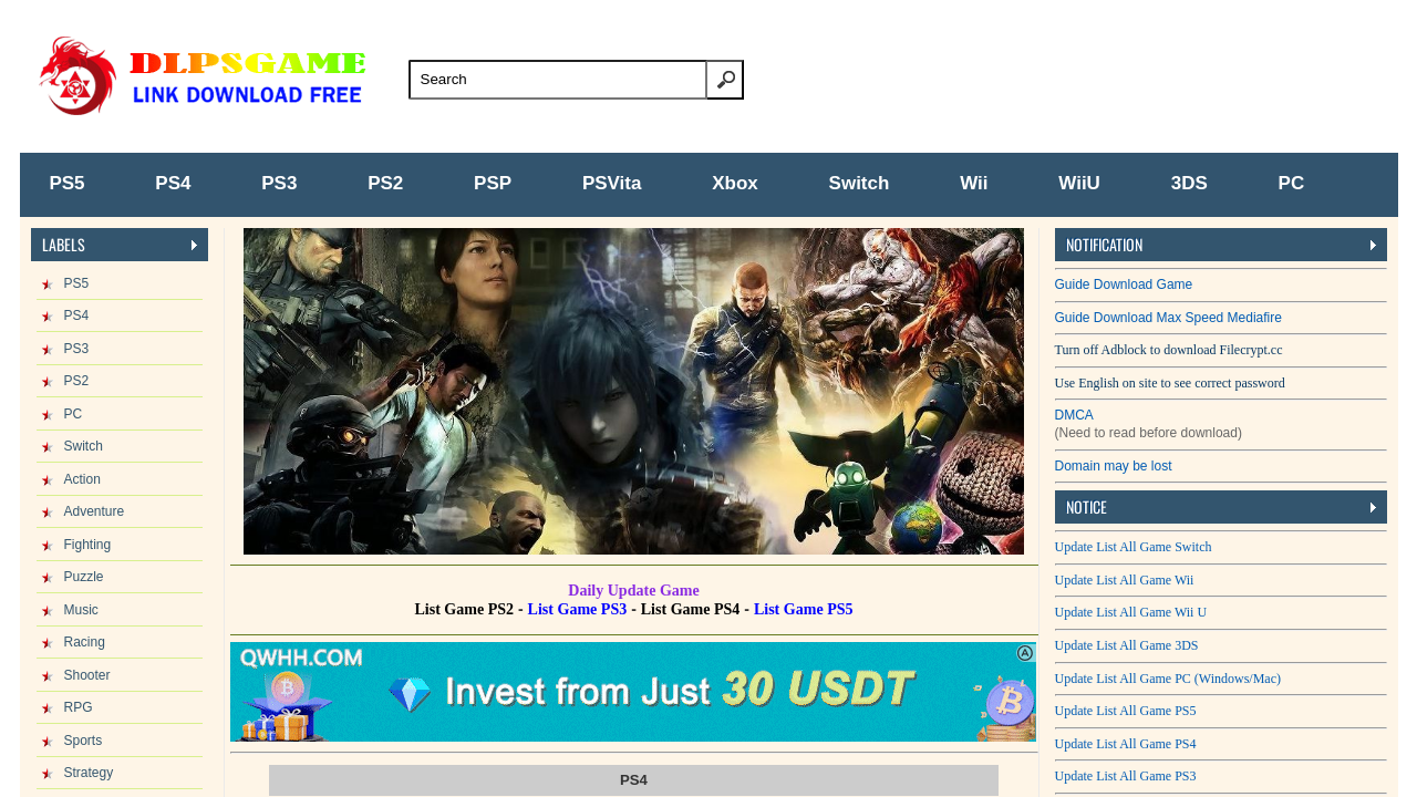 Screenshot of dlpsgame.com