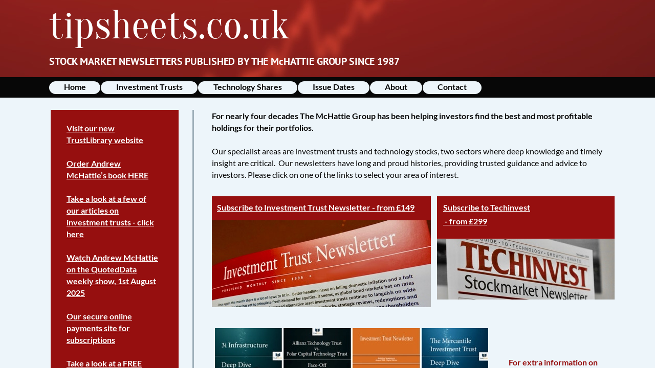 Screenshot of tipsheets.co.uk