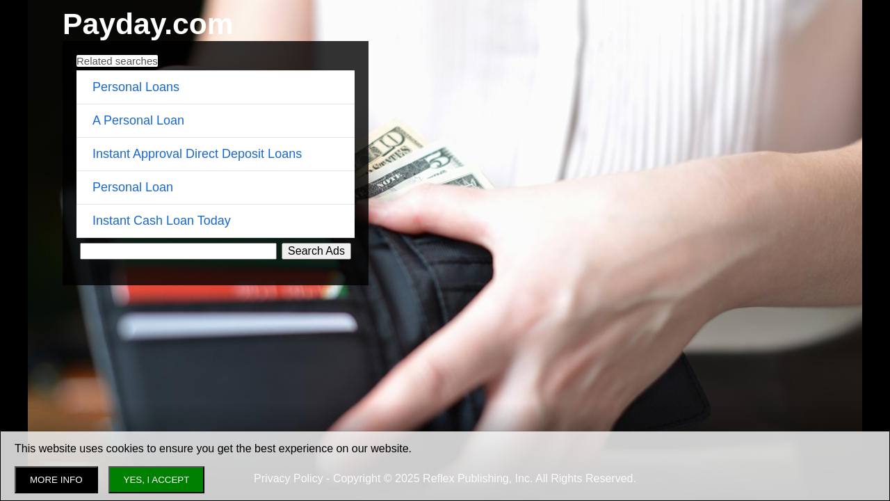 Screenshot of www.payday.com