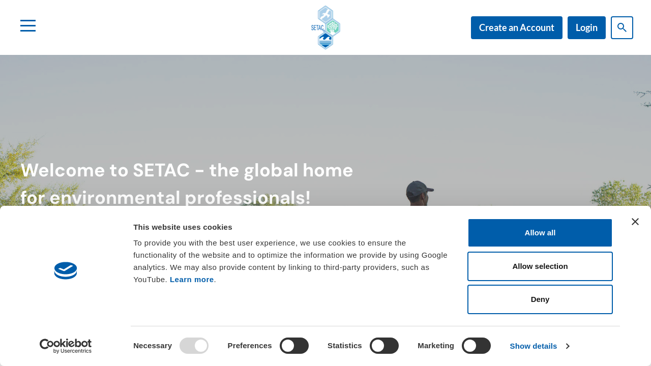 Screenshot of setac.org