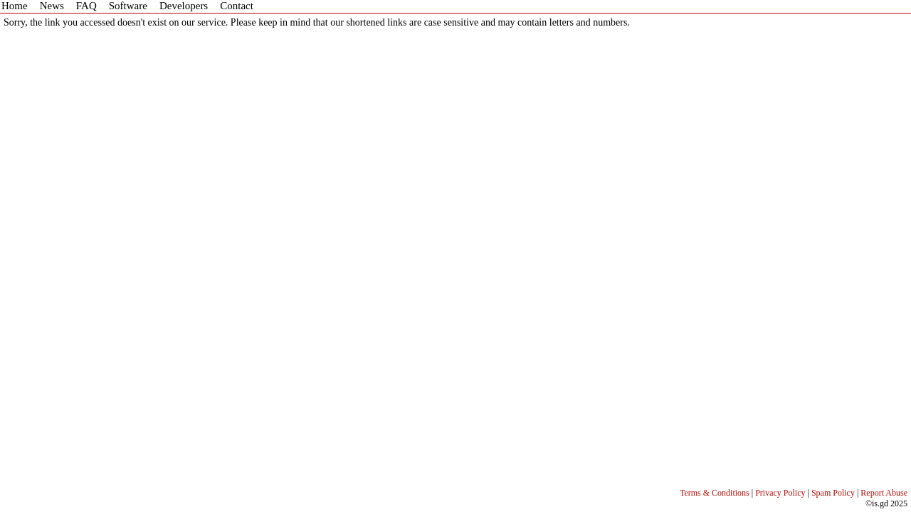 Screenshot of is.gd
