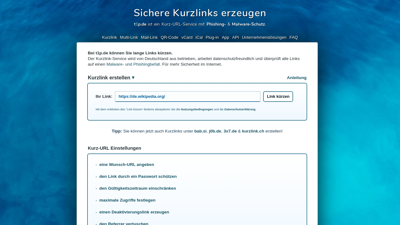 Screenshot of t1p.de