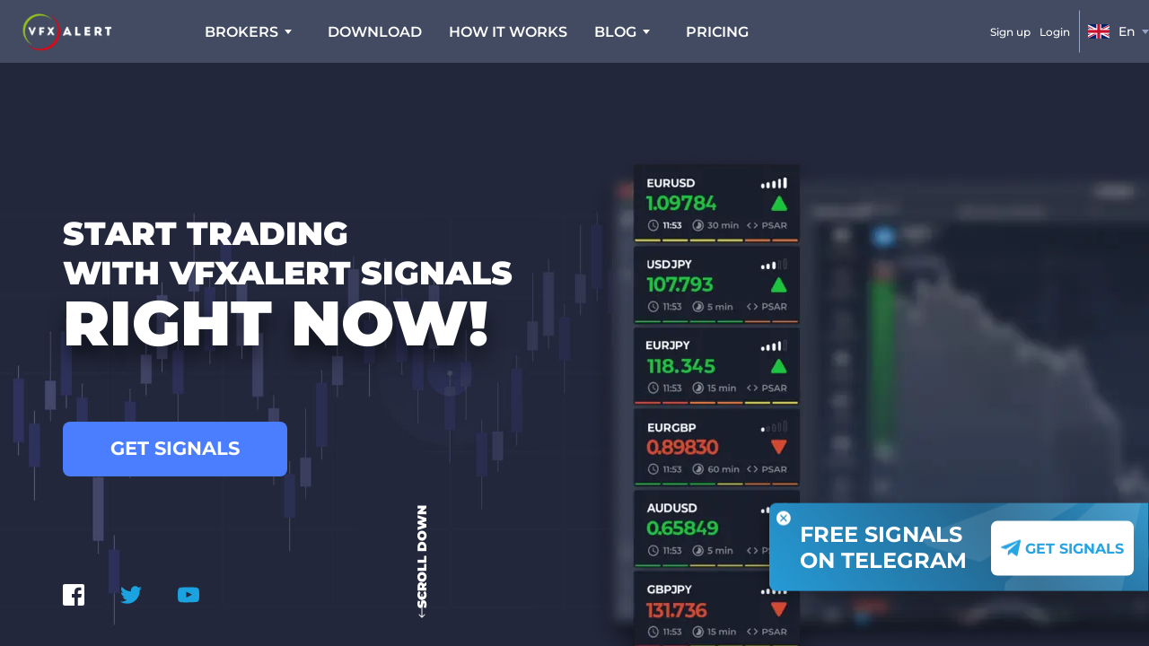 Screenshot of vfxalert.com