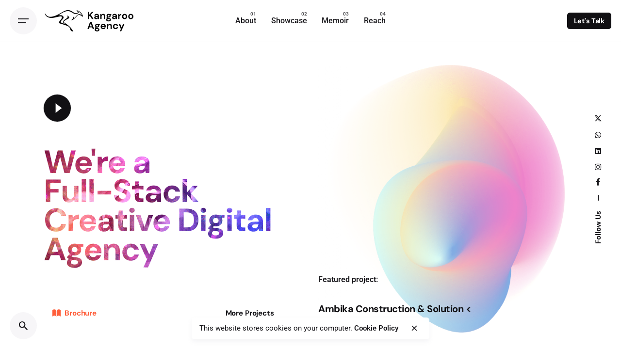 Screenshot of kangaroo.agency