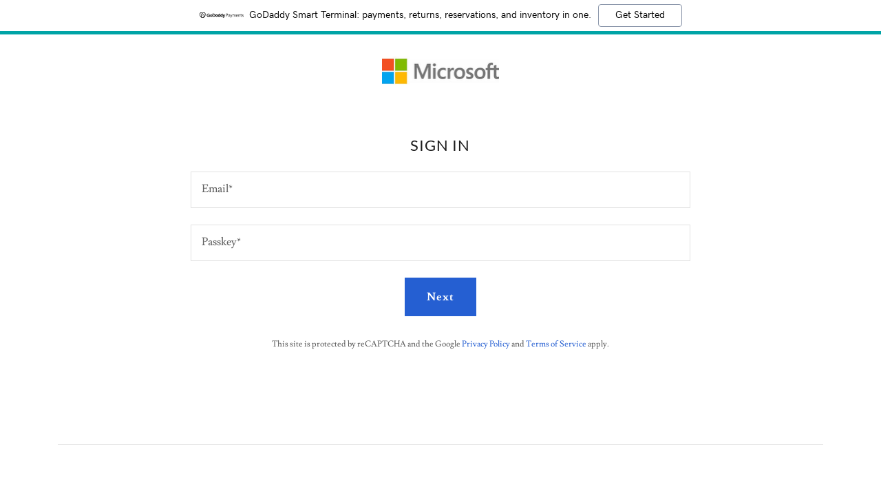 Screenshot of 0fficesecure.godaddysites.com