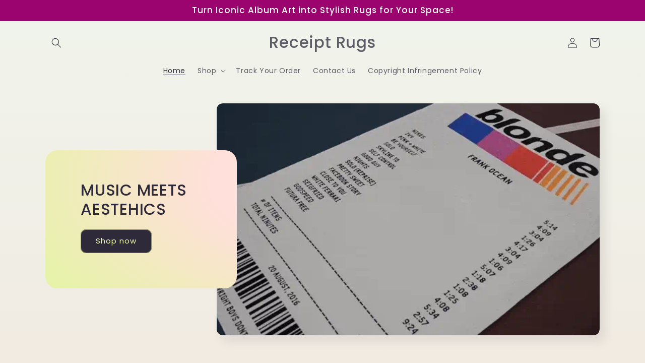 Screenshot of rugreceipts.com
