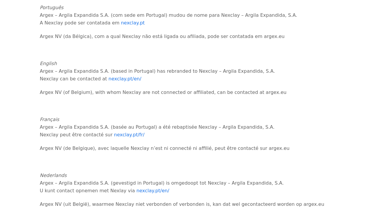 Screenshot of argex.pt