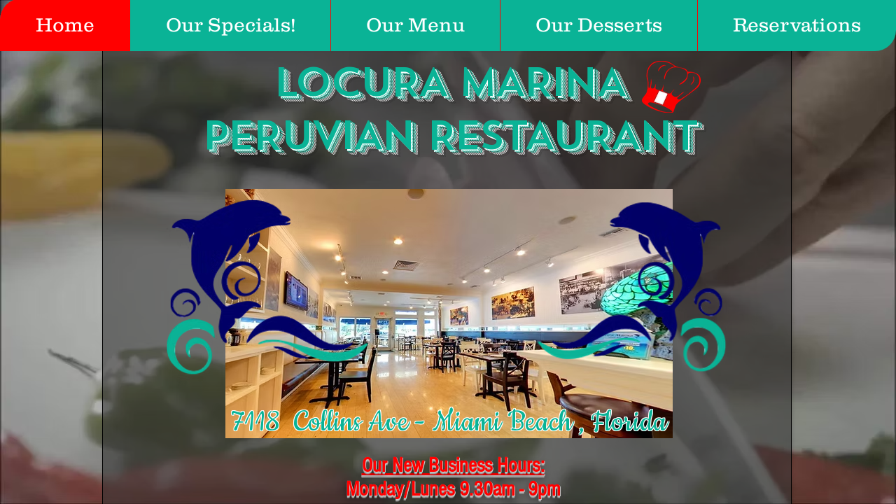 Screenshot of locuramarinarestaurant.com